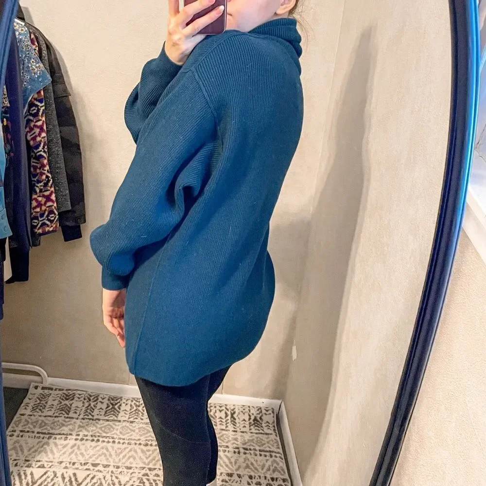 Free People Softly Structured Turtleneck Tunic Sweater